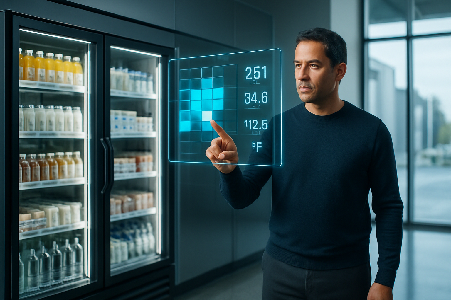 Illustration for: How a PLC-Based Refrigeration Controller Decides When to Run Compressor, Defrost, and Condenser Fan — and Why Discrete I/O Beats Analog Guesswork