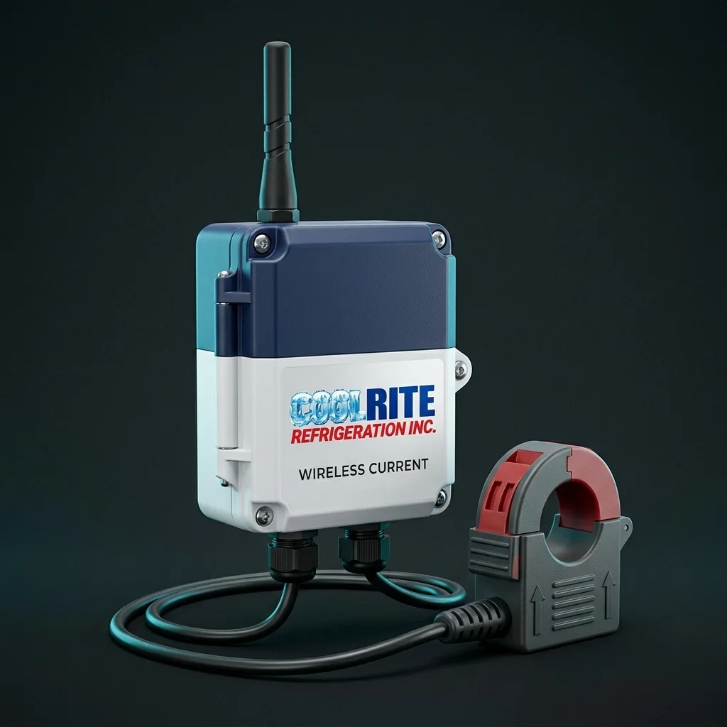 Coolrite-branded wireless current sensor with split-core current transformer